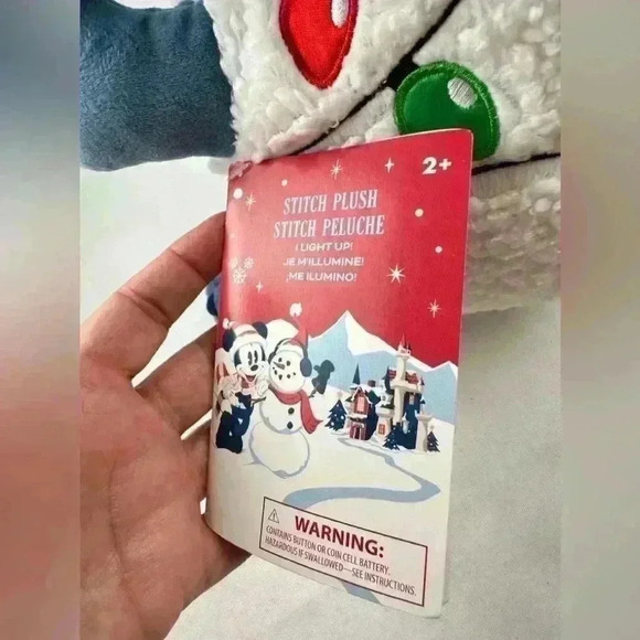 Disney Stitch Stuffed Toy Light Up Christmas Holiday LED 34cm - Picture 6 of 7